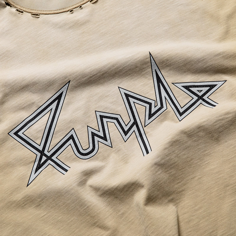 Purple Brand Voltage Script Tee - Khaki