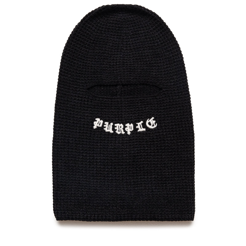 Purple Brand Chenille Balaclava - Black