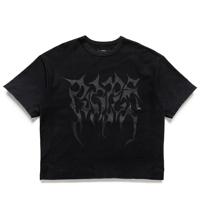 Purple Brand Jagged Wordmark Tee - Black