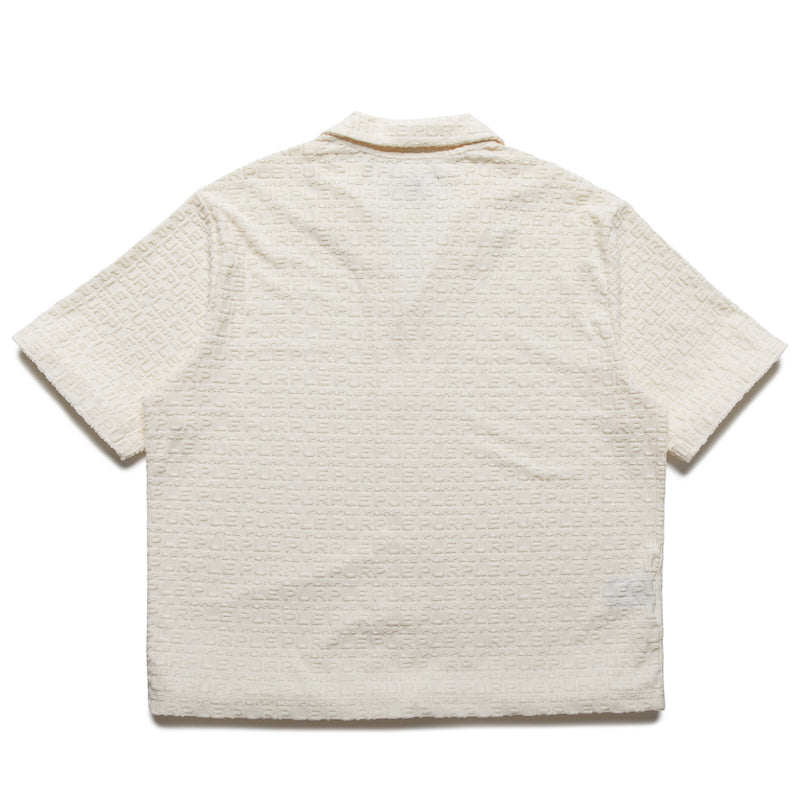 Purple Brand Jacquard Terry Shirt - Off White