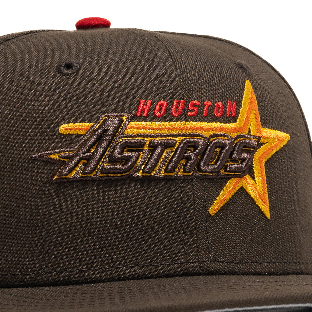 New Era x Politics Houston Astros 59FIFTY Fitted - Walnut/Scarlet