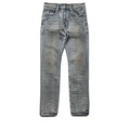 Purple Brand Mid Rise Slim Straight Leg Glow Dirty Jean - Light Indigo