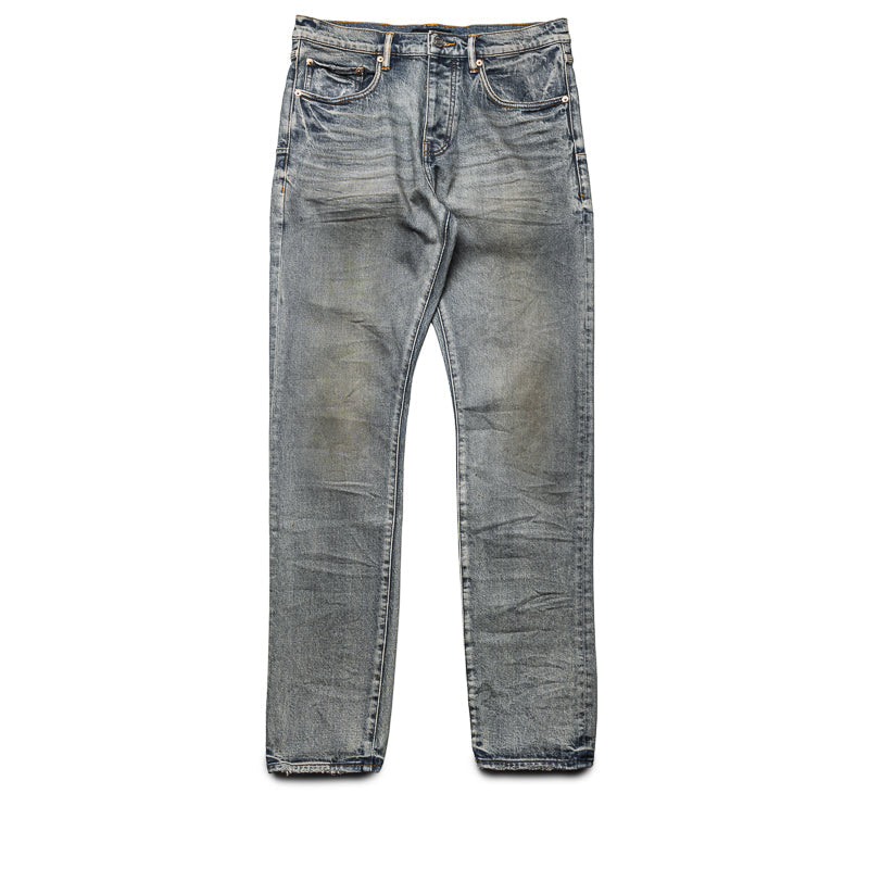 Purple Brand Mid Rise Slim Straight Leg Glow Dirty Jean - Light Indigo