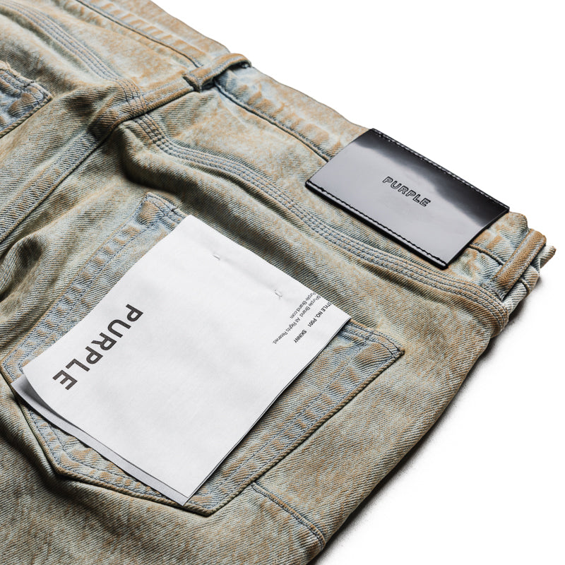 Purple Brand Low Rise Skinny Leg Mud Jean - Tan