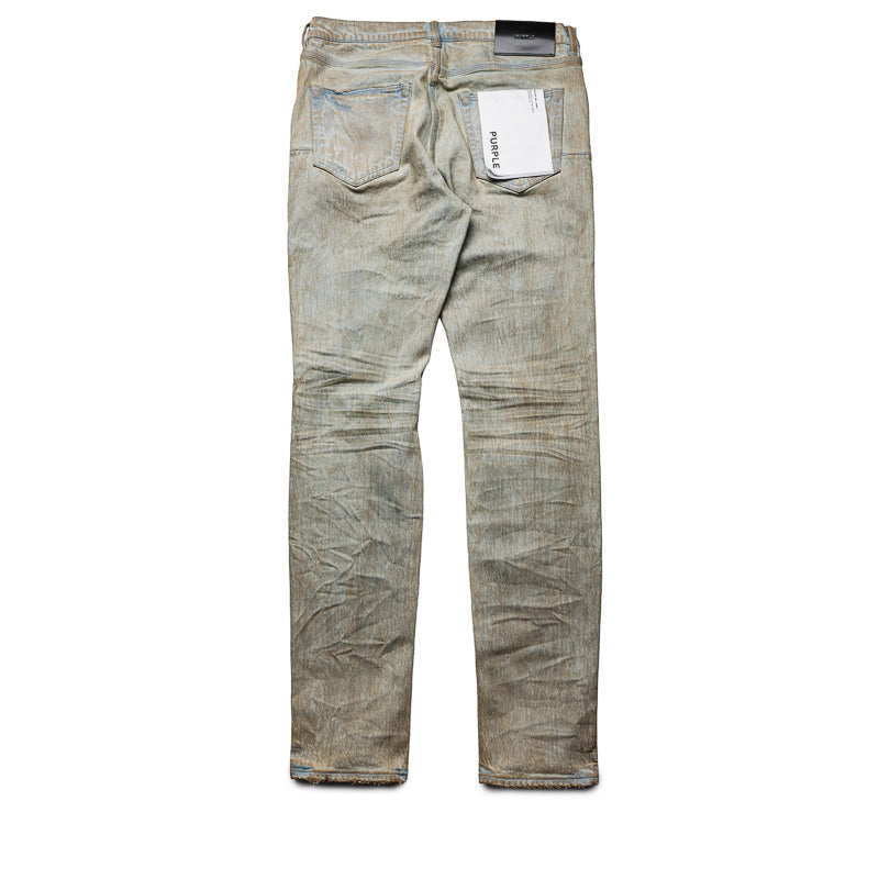 Purple Brand Low Rise Skinny Leg Mud Jean - Tan