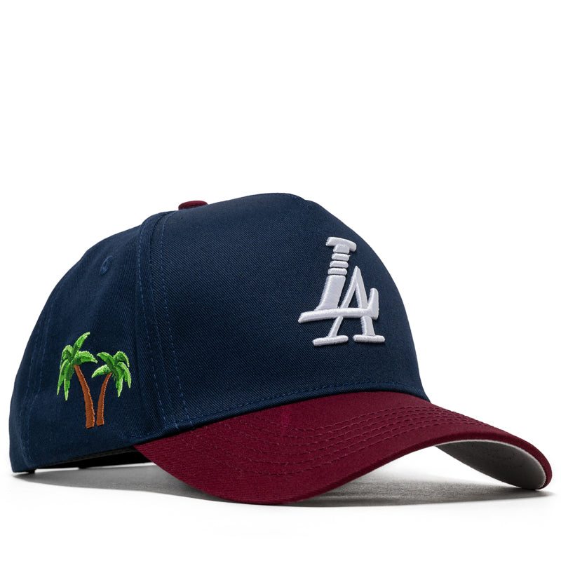 Reference Paradise LA Snapback - Navy/Burgundy