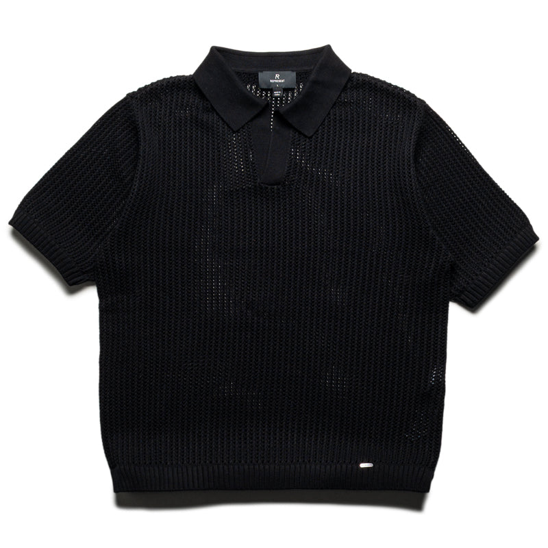 Represent Beverly Knit Polo - Jet Black