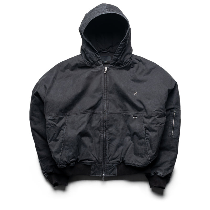 Represent Hooded Bomber - Washed Black