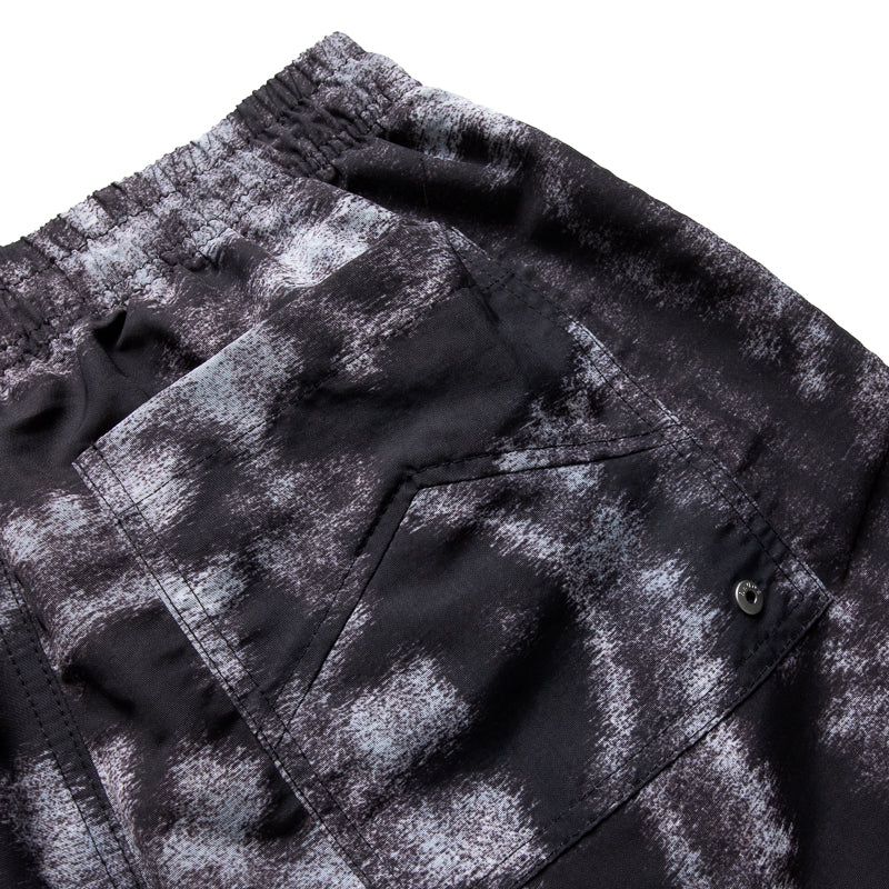 Rhude Motion Bandana Swim Short - Black/White