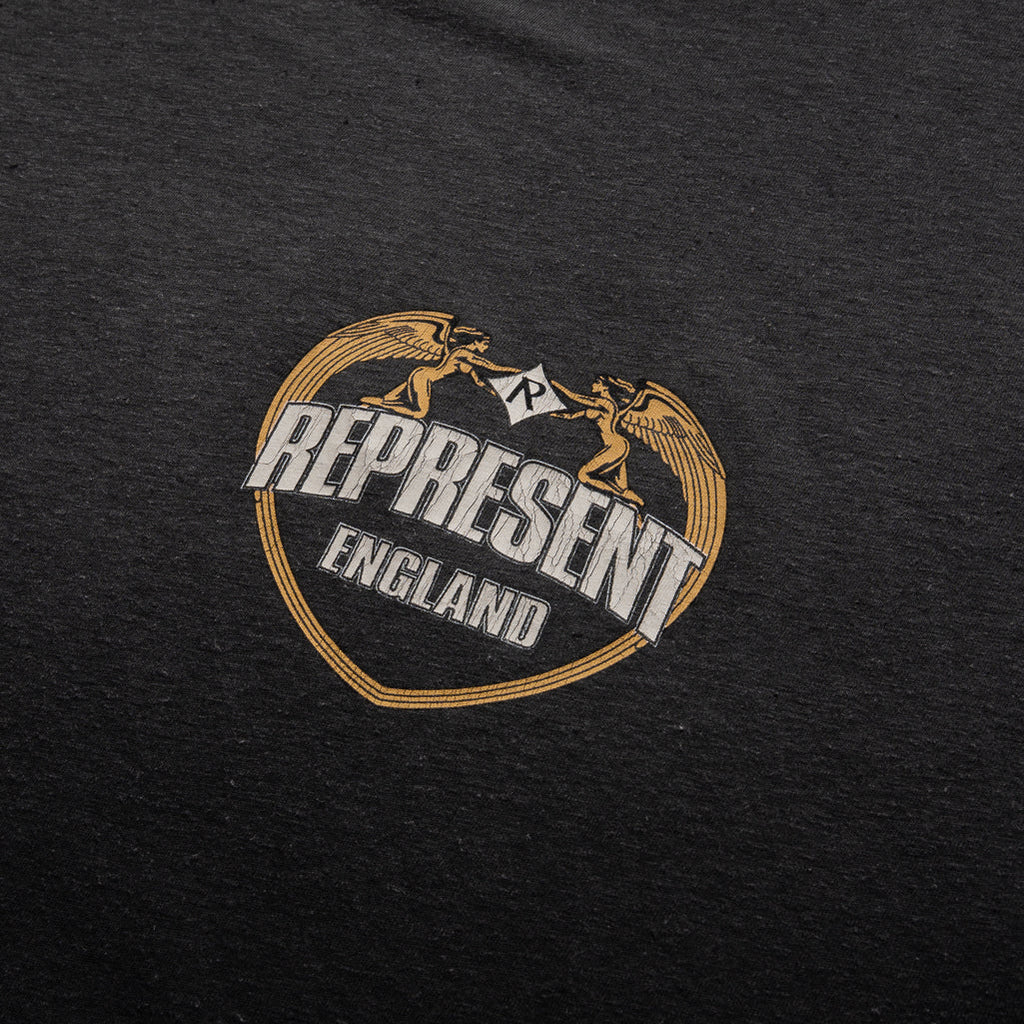 Represent Angel Border Tee - Stained Black
