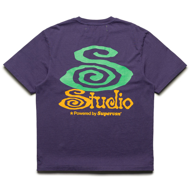 Supervsn Studio S Curl Tee - Dusty Purple