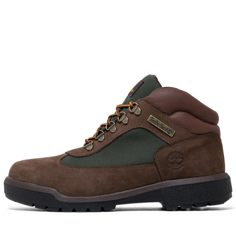 Timberland Re-Engineered Waterproof Field Boot - Dark Brown Nubuck/Green