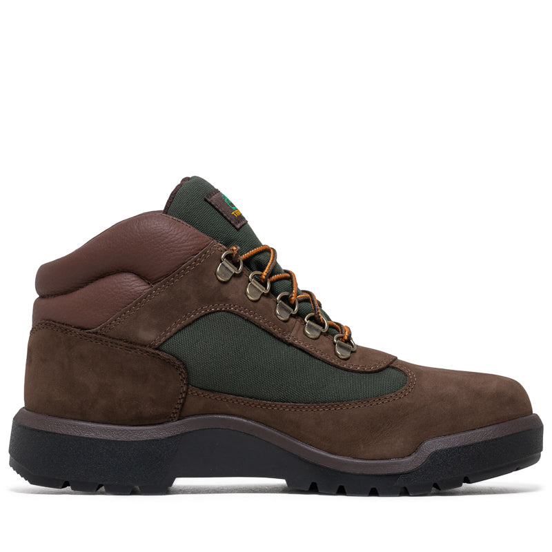 Timberland Re-Engineered Waterproof Field Boot - Dark Brown Nubuck/Green