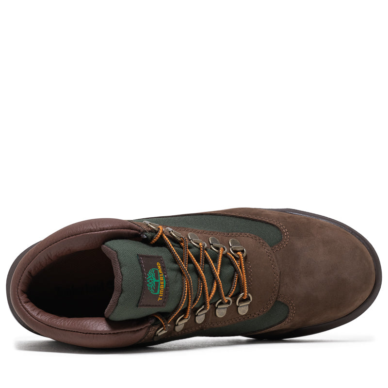 Timberland Re-Engineered Waterproof Field Boot - Dark Brown Nubuck/Green