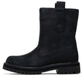 Timberland Heritage Pull On Boot - Black Nubuck/Black