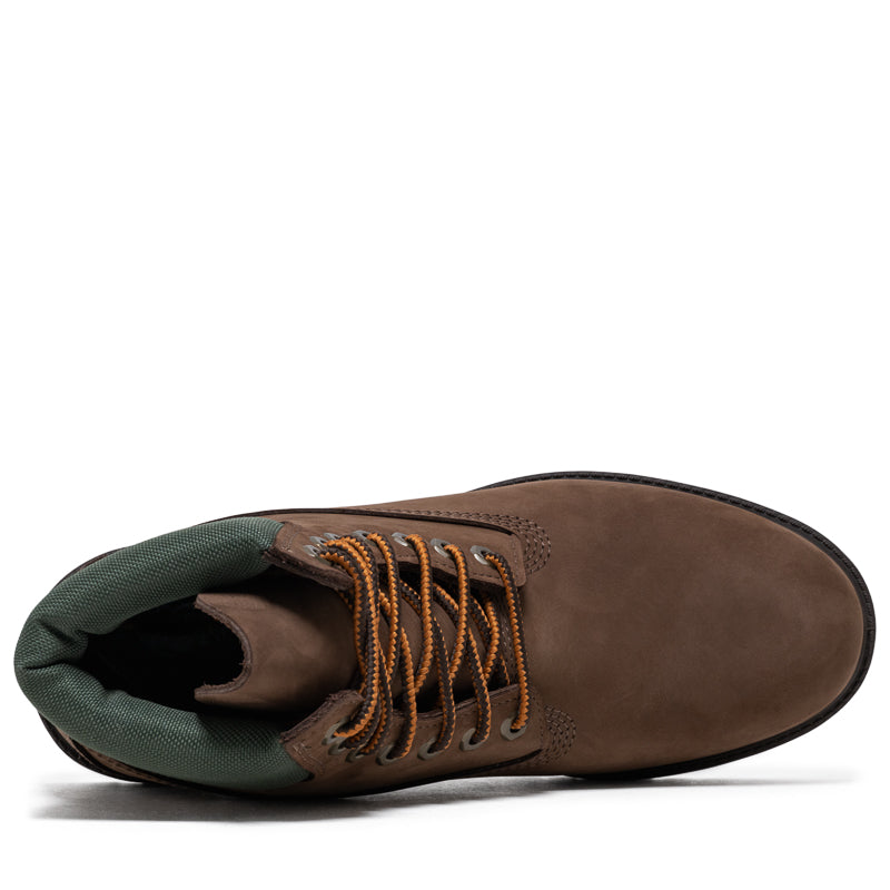 Timberland Heritage 6" Waterproof Boot - Dark Brown Nubuck/Gold