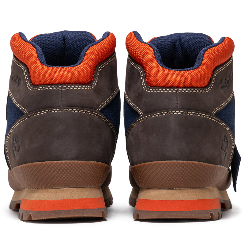 Timberland Euro Hiker Mid Boot - Dark Brown Nubuck/Dark Blue