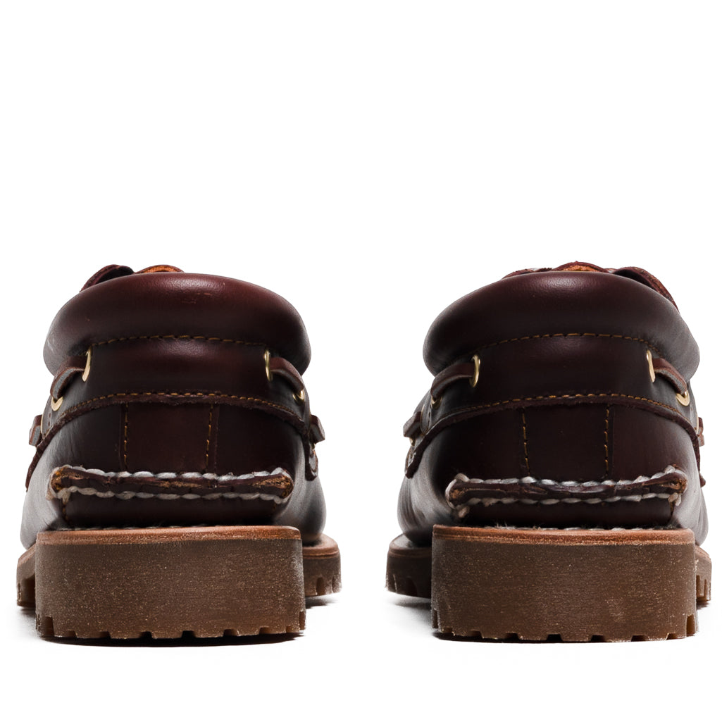 Timberland Authentic 3-Eye Lug Boat Shoe - Burgundy