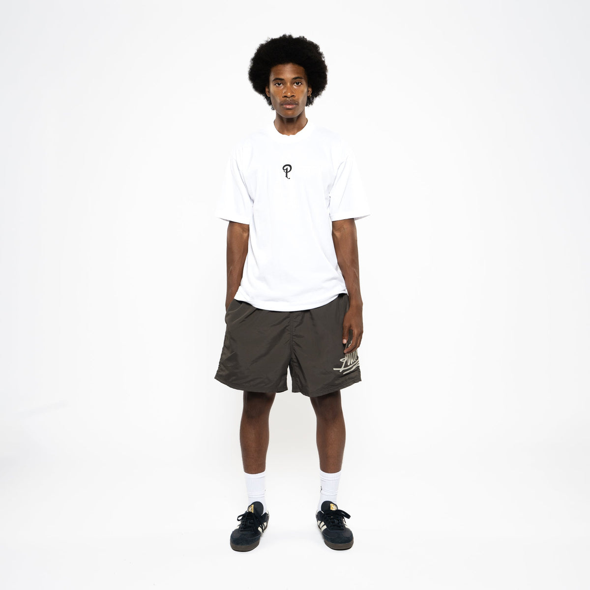 Politics Center P Logo Tee - White