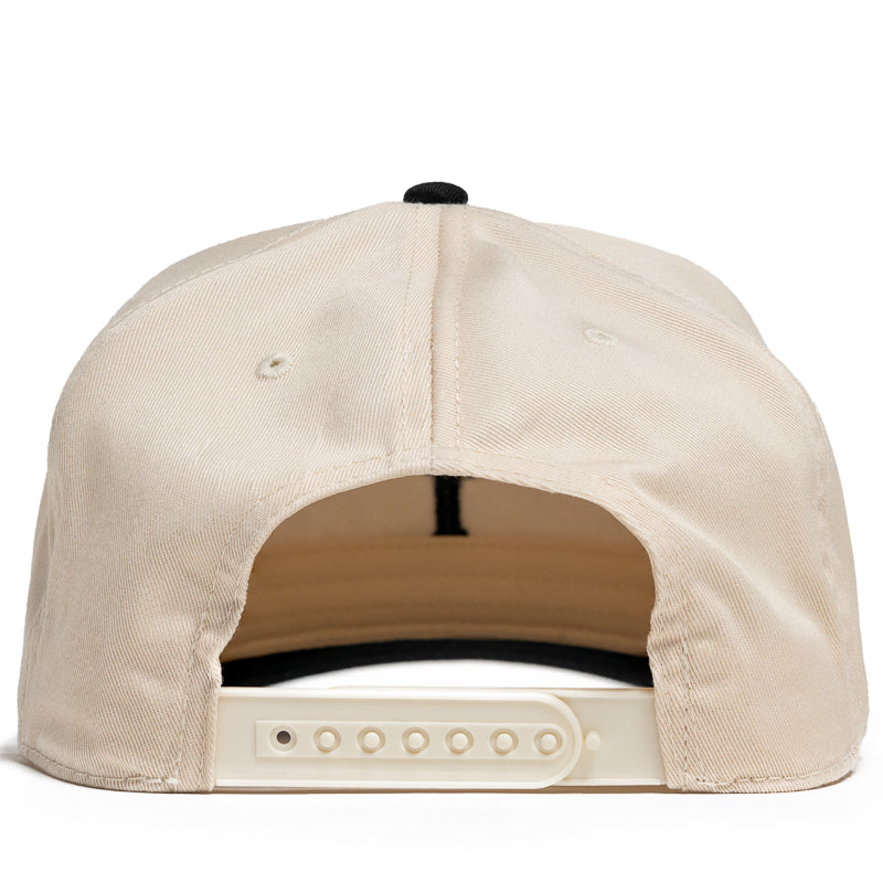 Politics A-Frame Snapback - Natural/Black