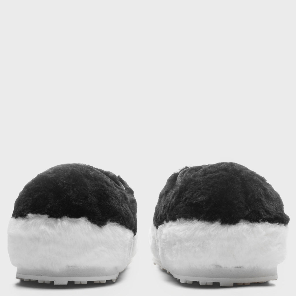 Black Teddy Tennis Sneaker - Lily White/Black