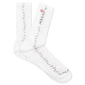 White Cotton Socks 12 Gauge Graphic - Lily White
