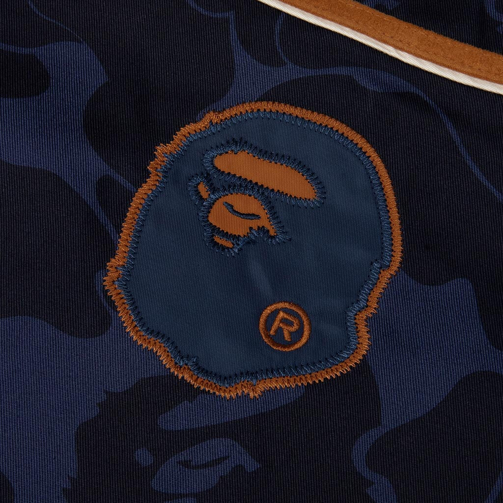 Solid Camo Multi Logo Baseball S/S Shirt - Navy