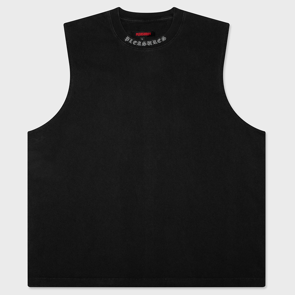 Sorrow Sleeveless T-Shirt - Black