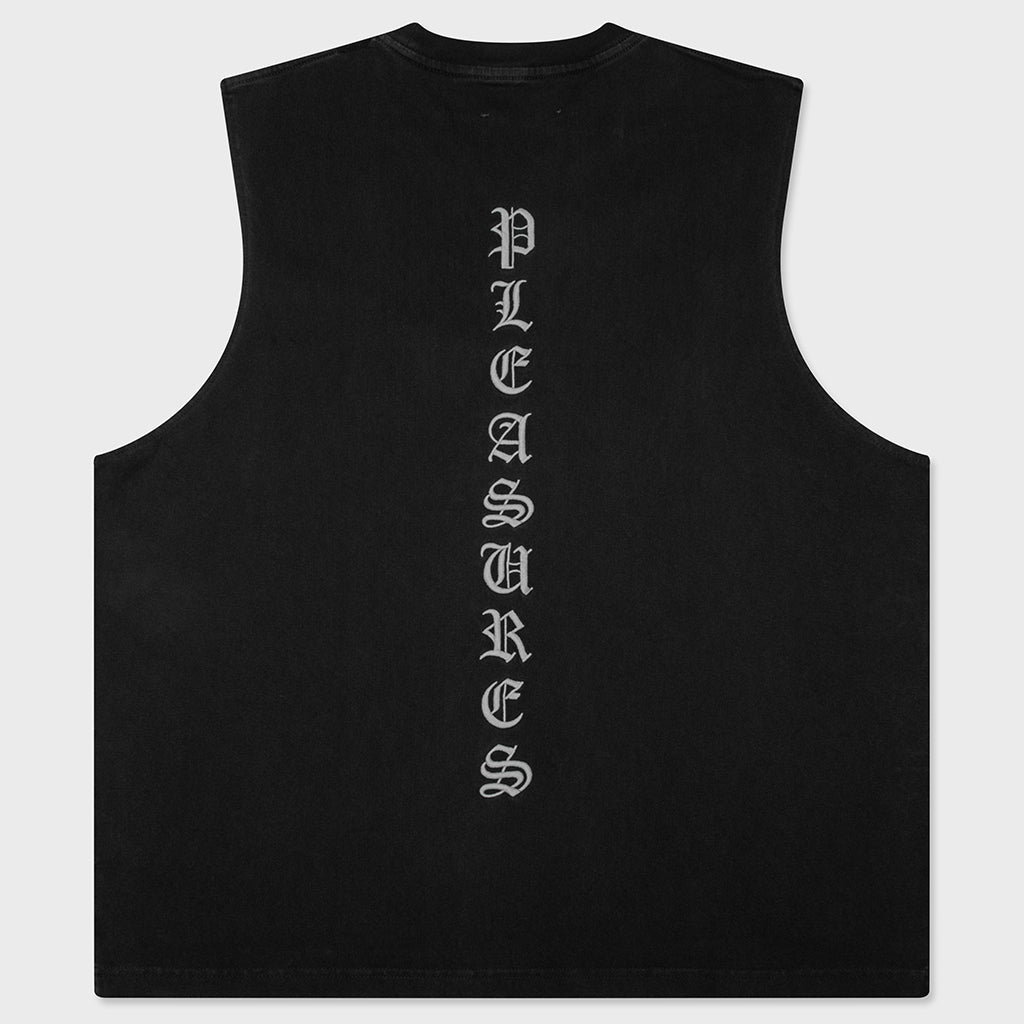 Sorrow Sleeveless T-Shirt - Black