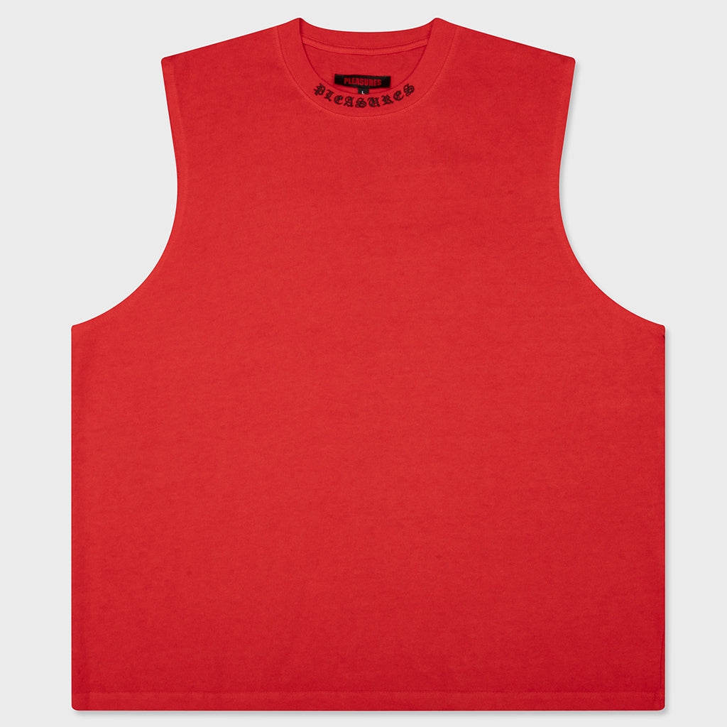 Sorrow Sleeveless T-Shirt - Tomato