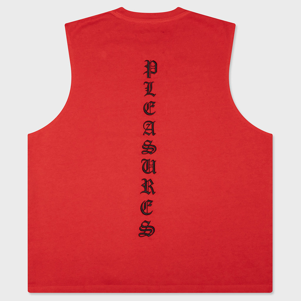 Sorrow Sleeveless T-Shirt - Tomato
