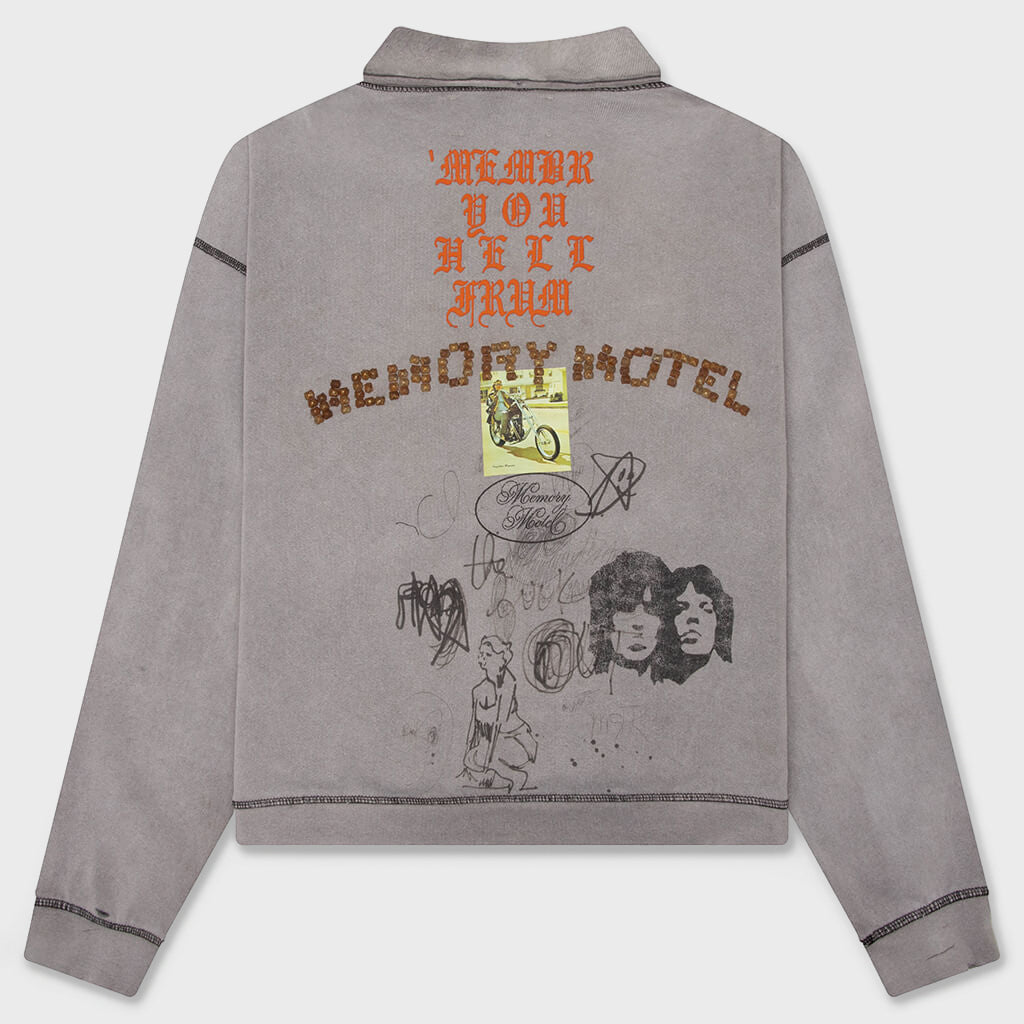 Sorry 'Bout That 1/4 Zip Crewneck - Gray