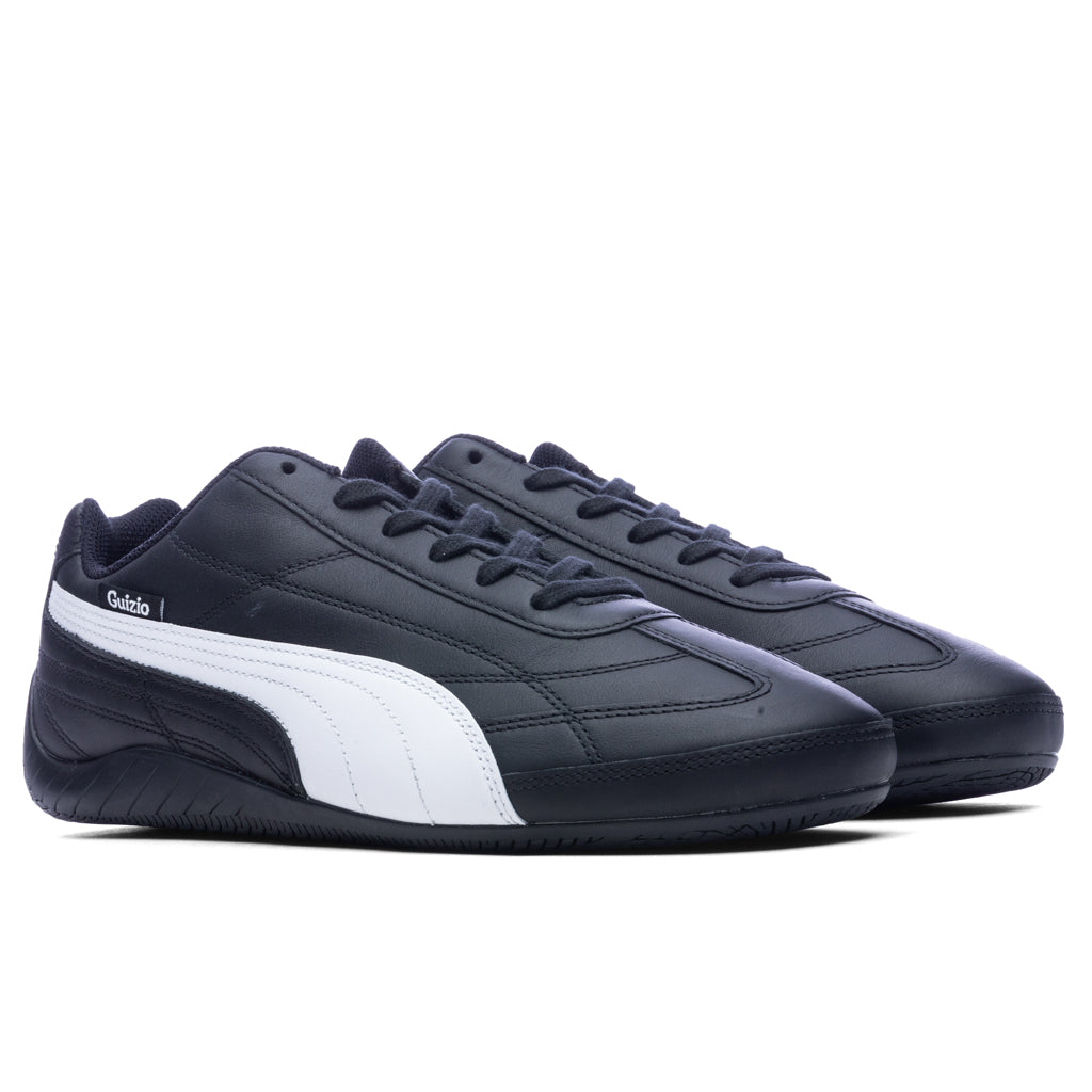 Leather Speedcat - Black/White