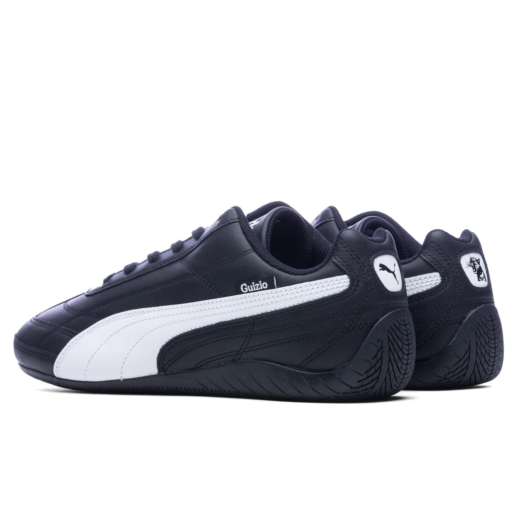 Leather Speedcat - Black/White