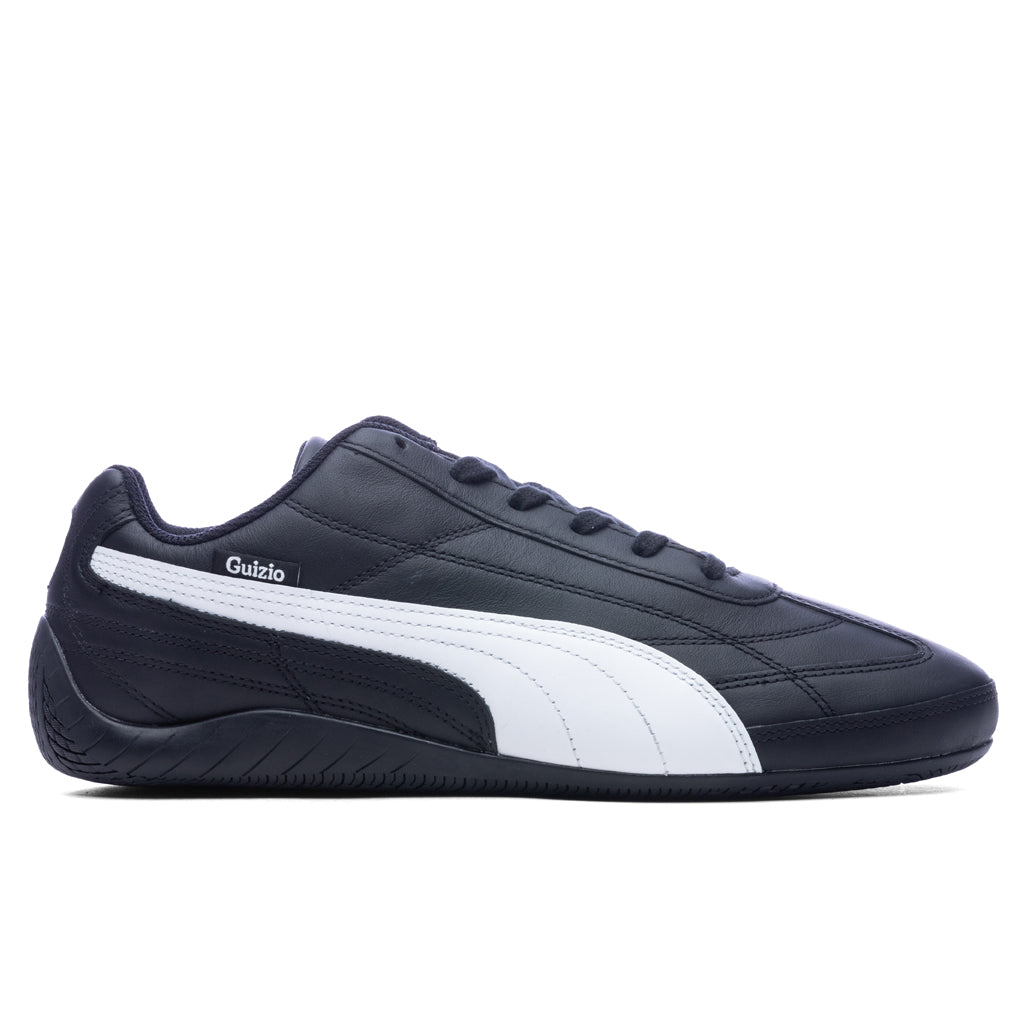 Leather Speedcat - Black/White
