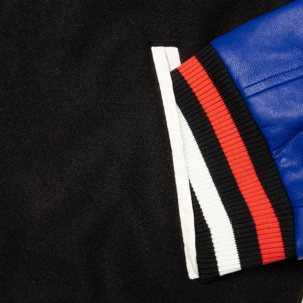 Sponsorship Varsity Jacket - Black/Blue
