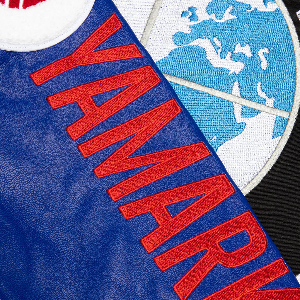 Sponsorship Varsity Jacket - Black/Blue