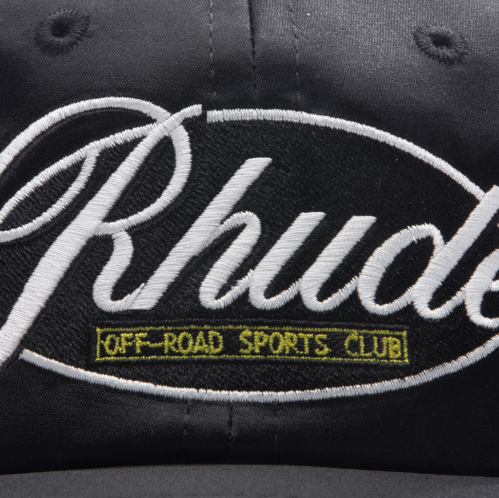 Sports Club Curved Brim Hat - Black