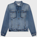 Denim Caban Jacket - Washed Blue
