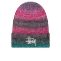 Spray Stripe Cuff Beanie - Teal Multi