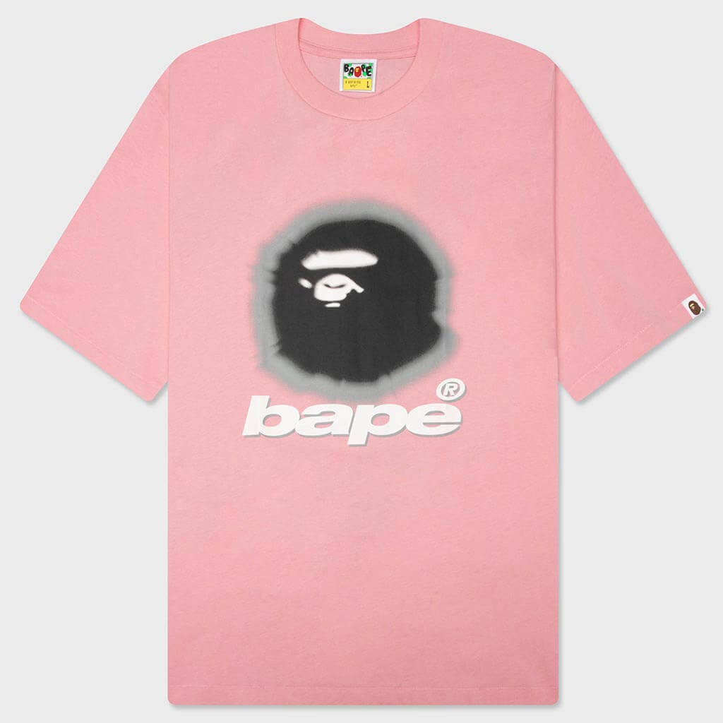 Spray Ape Head Relaxed Fit Tee - Pink