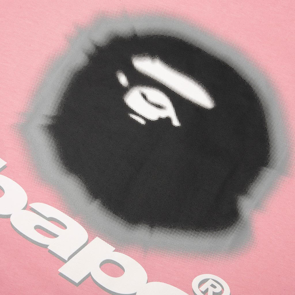 Spray Ape Head Relaxed Fit Tee - Pink