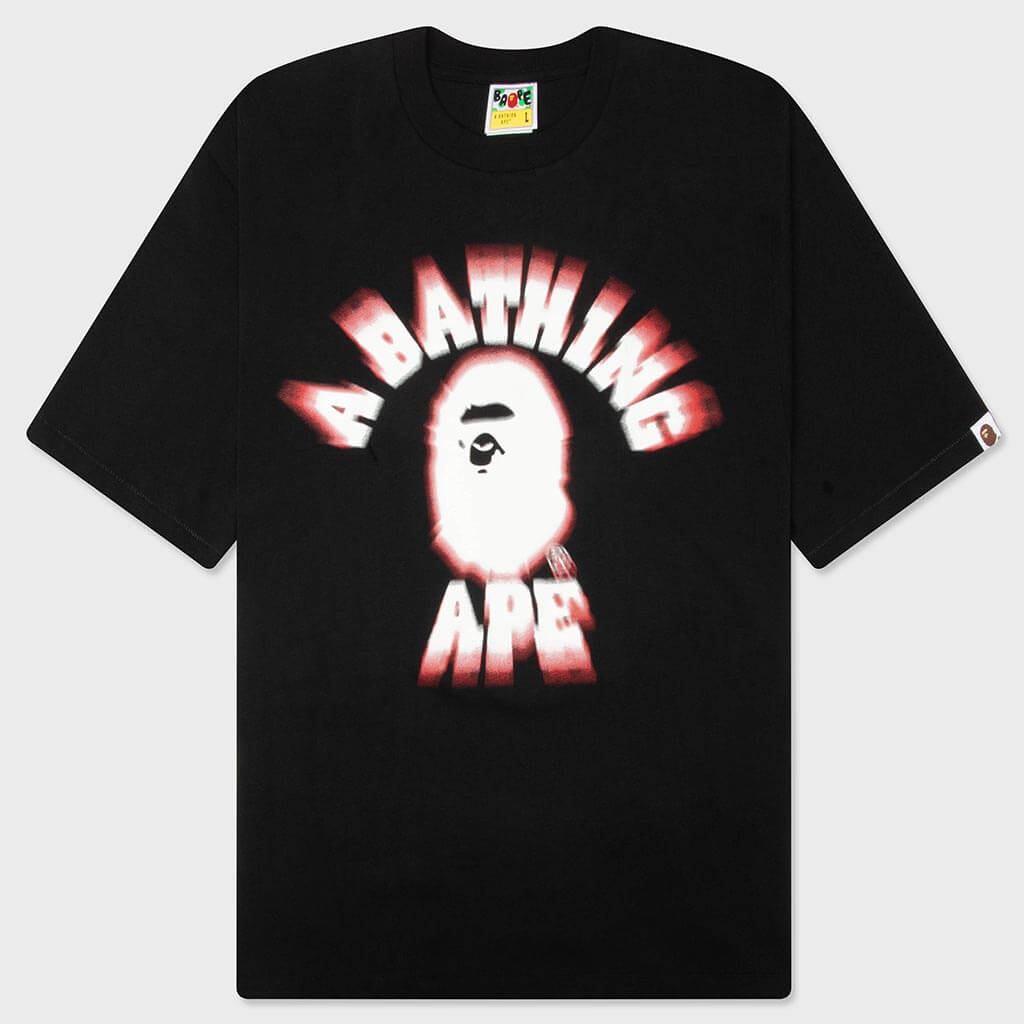 Spray College Relaxed Fit Tee - Black