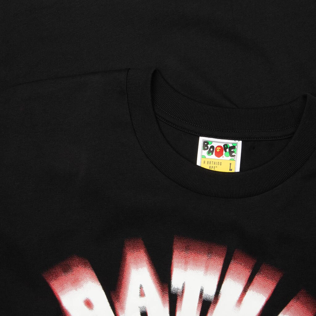 Spray College Relaxed Fit Tee - Black