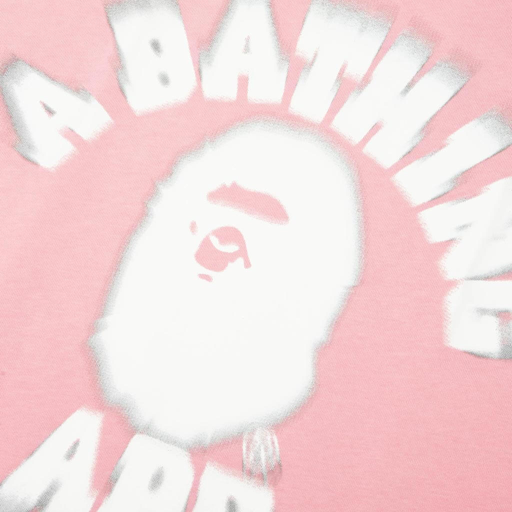 Spray College Relaxed Fit Tee - Pink