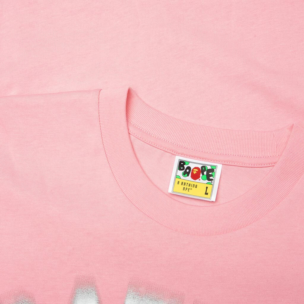 Spray College Relaxed Fit Tee - Pink