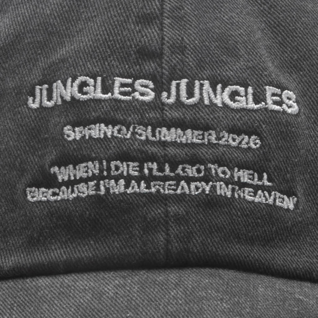 Spring Summer Cap - Washed Black