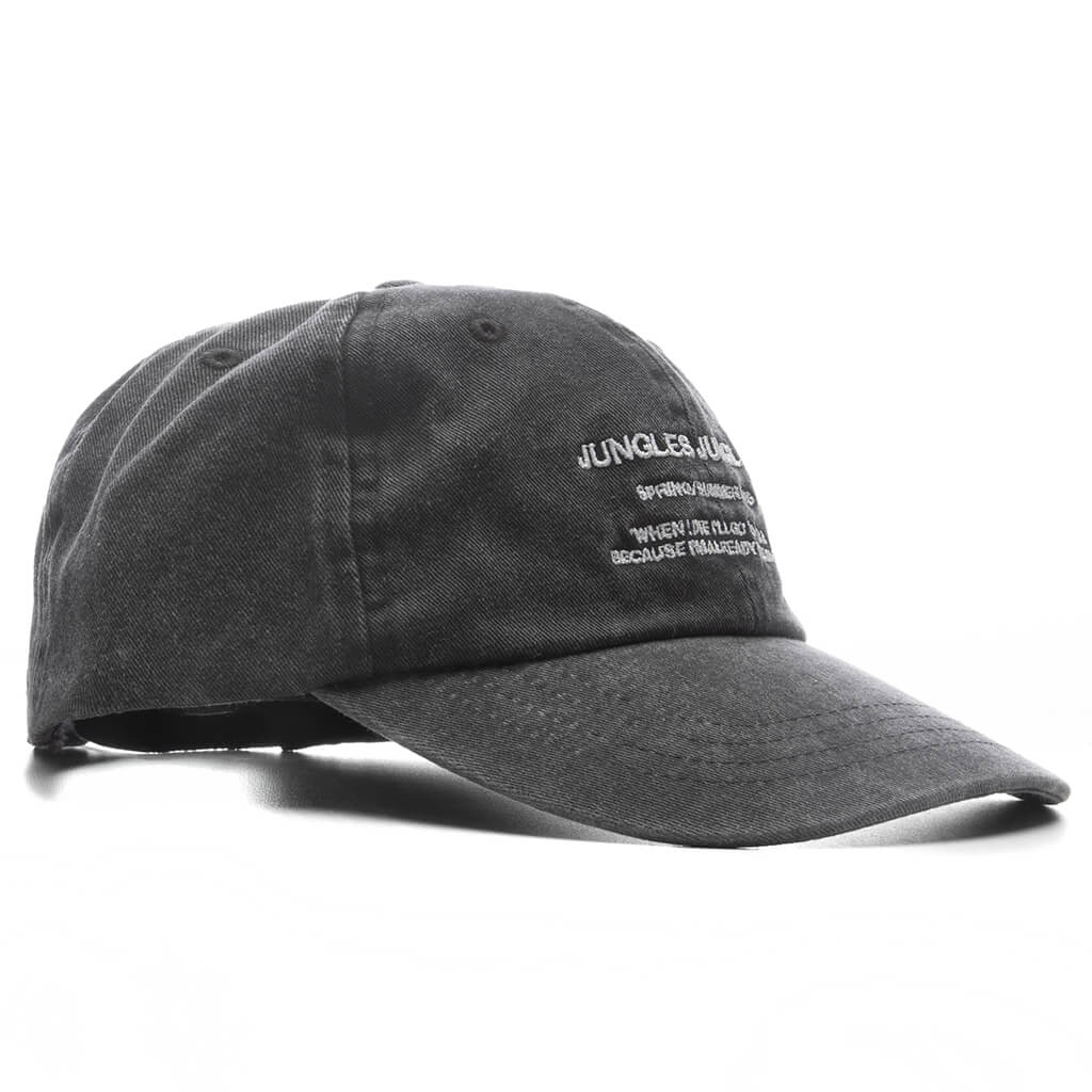 Spring Summer Cap - Washed Black