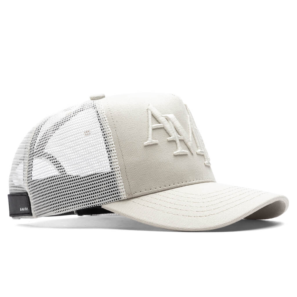 Staggered Logo Trucker - Marshmallow