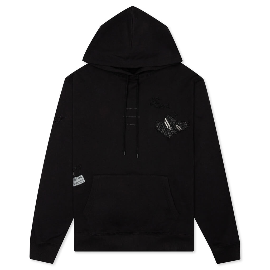 Eroded Hoodie - Black